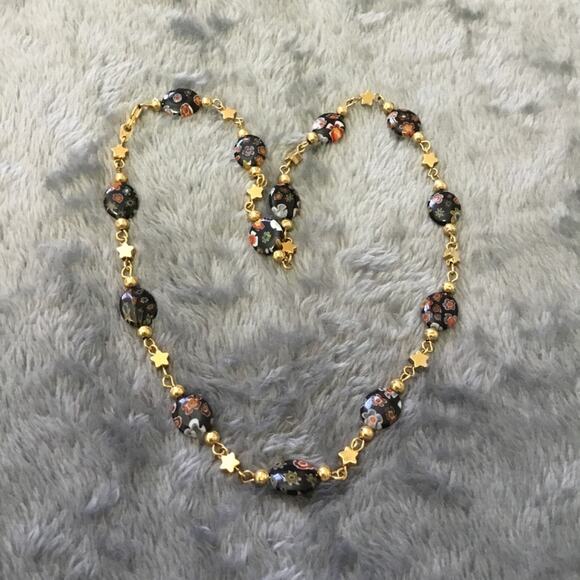 Gold Unique Multi-Bead Necklace - Picture 2 of 6